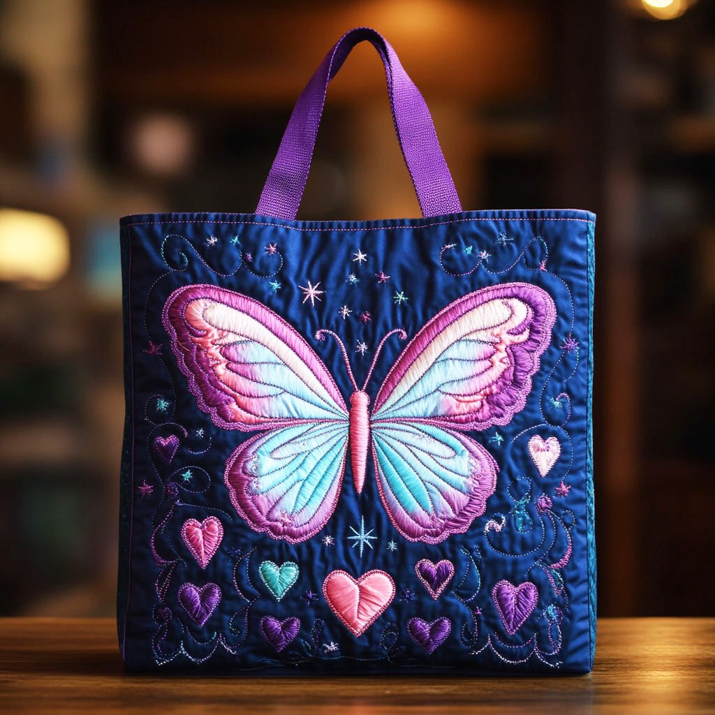 Butterfly Magic Quiltet Tote Bag