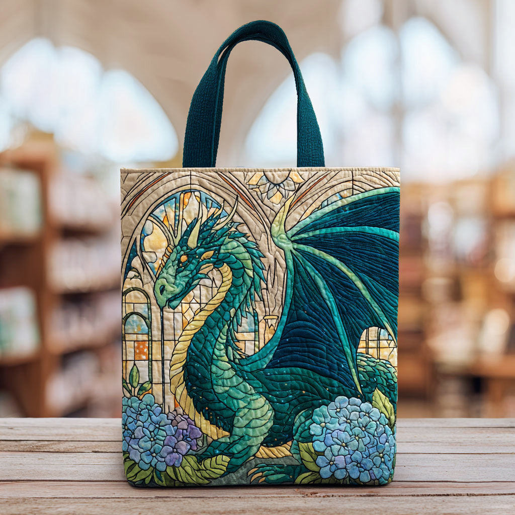 Dragon Whisper Quilted Tote Bag
