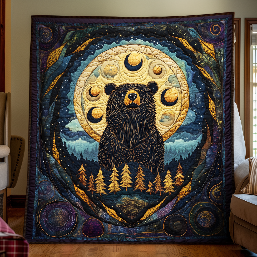 Solnedgangs Vandreren Quilted Tæppe