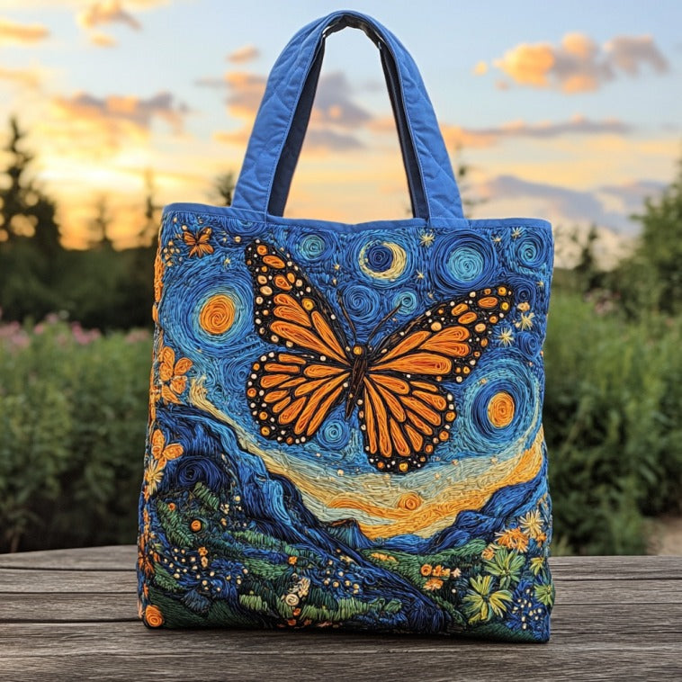 Twinkling Wings Quilted Tote Bag