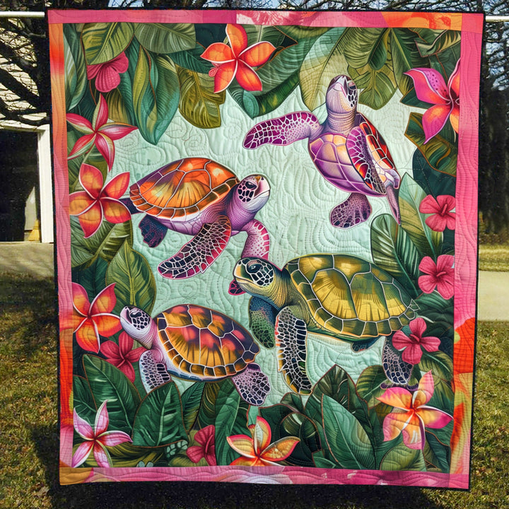 Oceanic Journey Kunst Quilt Vægophæng