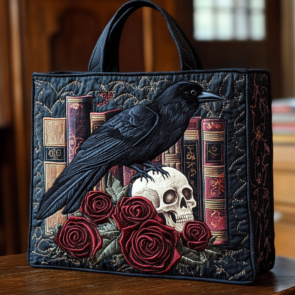 Mystisk Raven Bog Quilted Tote Bag