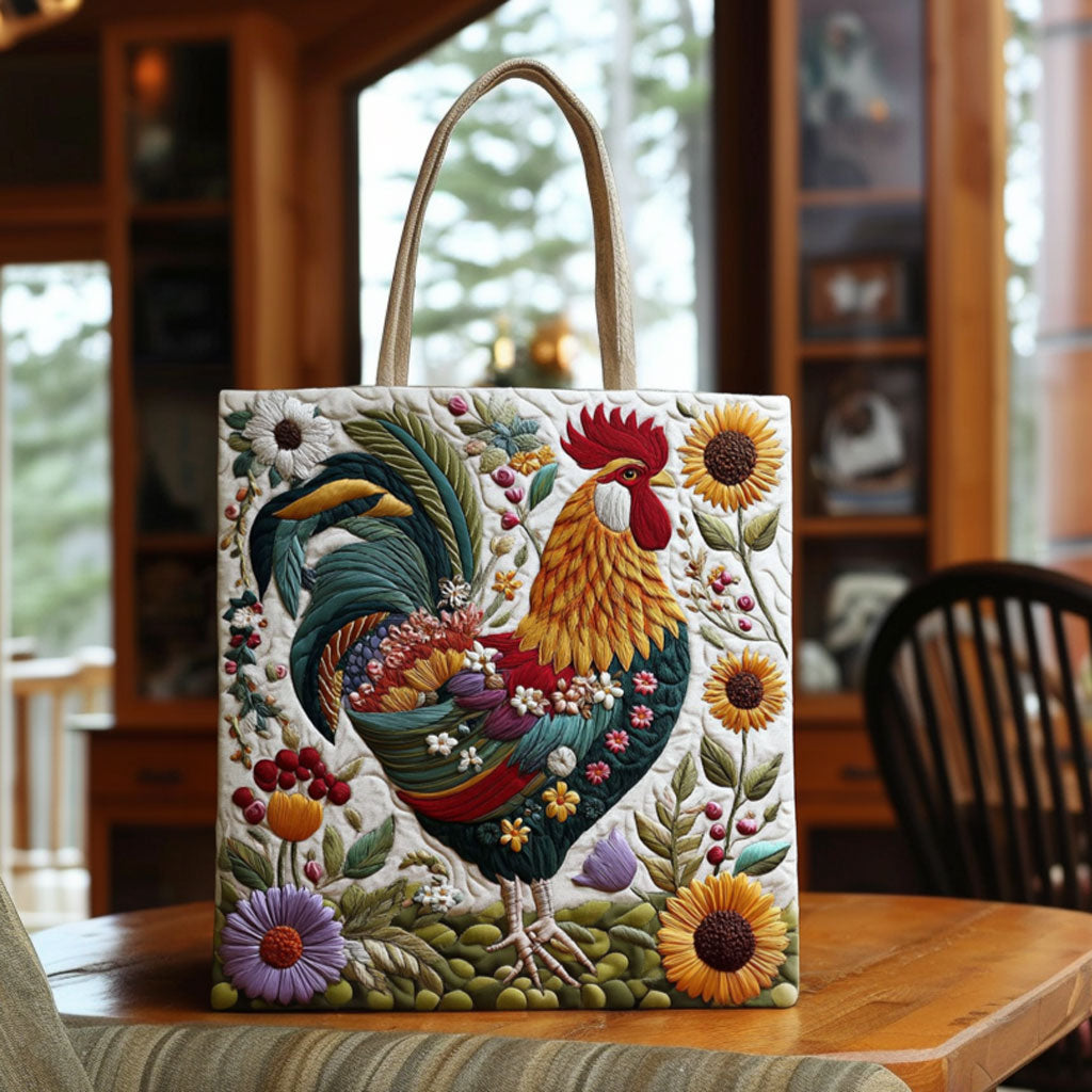Kylling Floral Quiltet Tote Bag