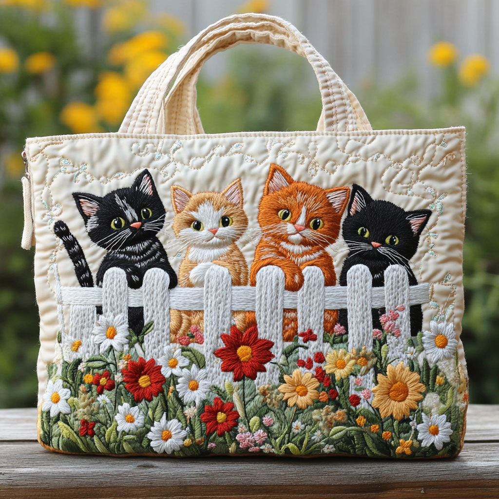 Blossom Kittens Vatteret Tote Bag