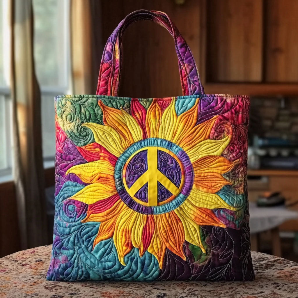 Lys Ånd Solsikke Quiltet Tote Bag