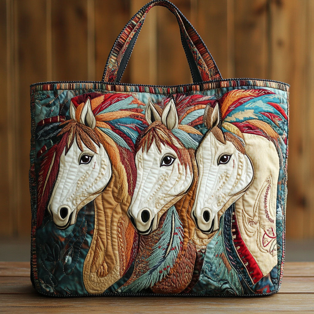 Vildt Native Horse Quilted Tote Bag