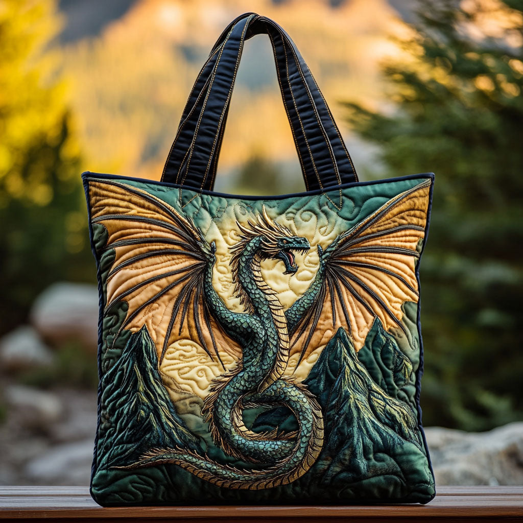 Twilight Dragon Quiltet Tote Bag