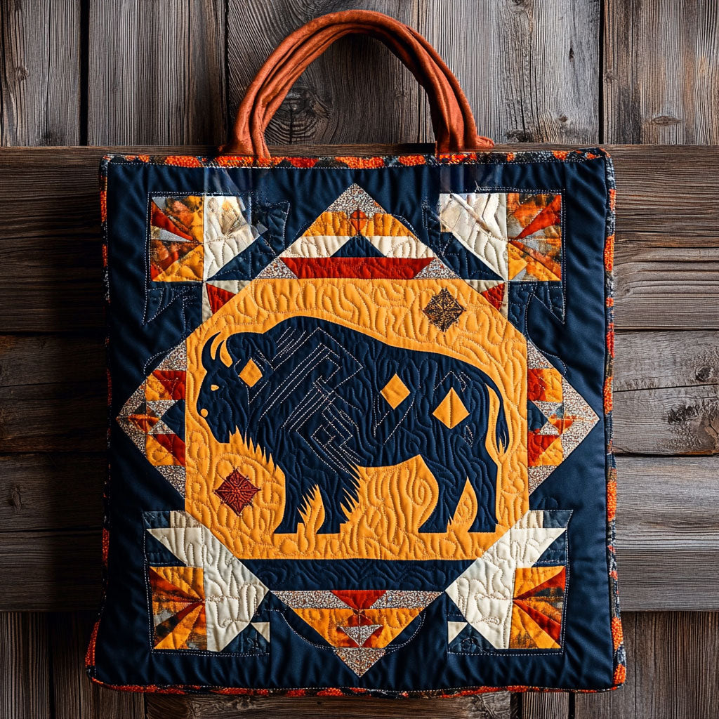 Starcrest Bison Quilted Tote Bag