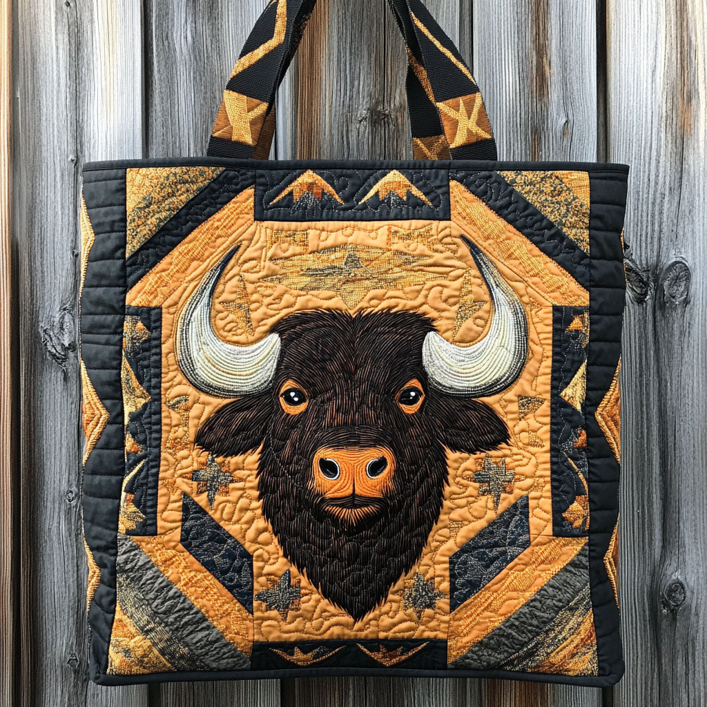Sunspoke Bison Quiltet Tote Bag