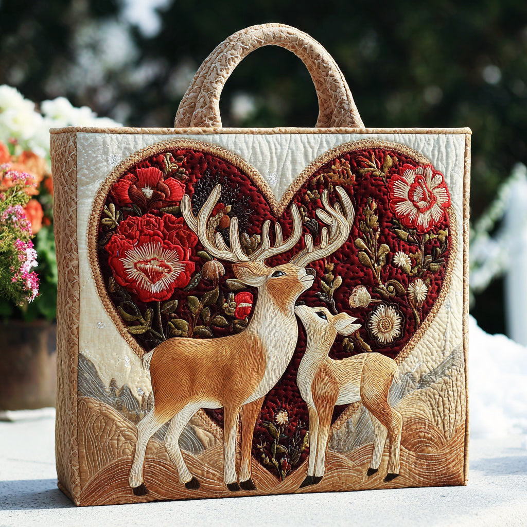 Skovhjort Kærlighed Vatteret Tote Bag