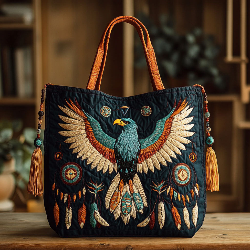 Eagle Spirit Quilted Tote Bag