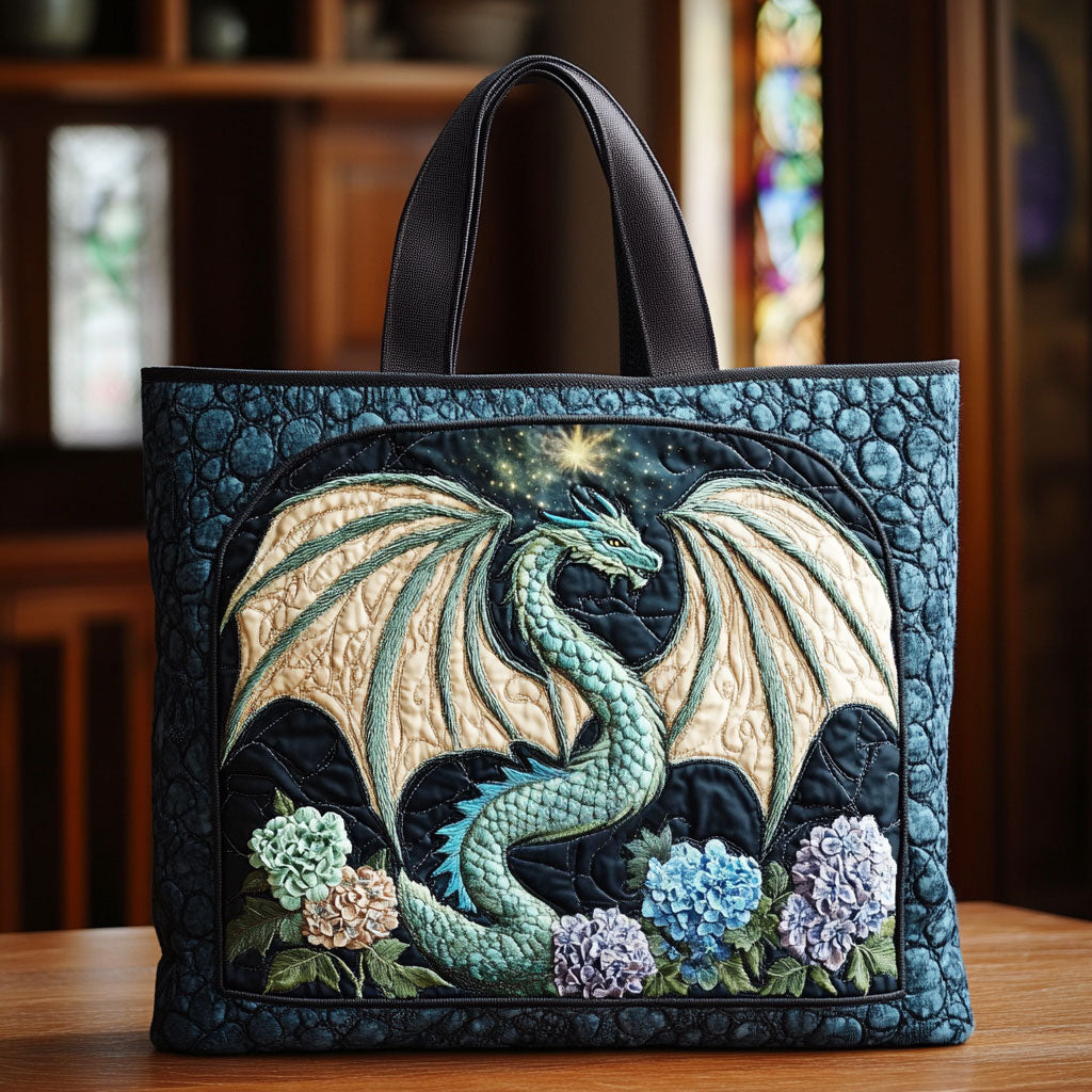 Dragon Guardian Quiltet Tote Bag