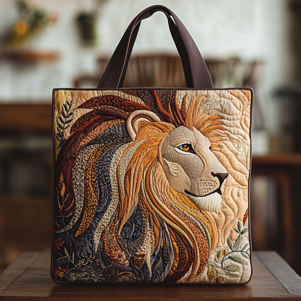 Løvemanke Quilted Tote Bag