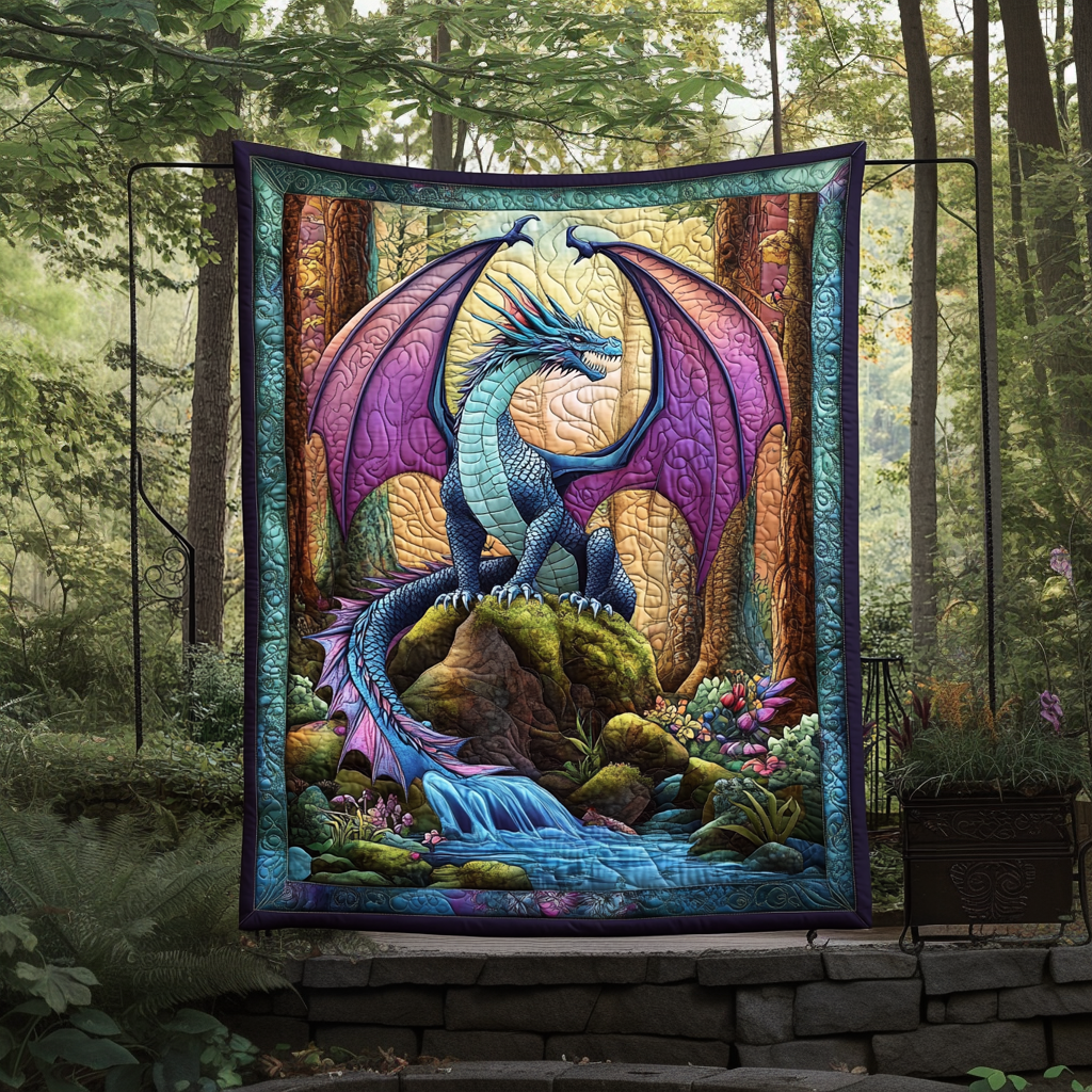 Twilight Fury Quiltet Tæppe