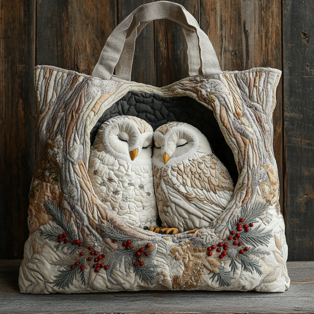 Skovugler Quiltet Tote Bag