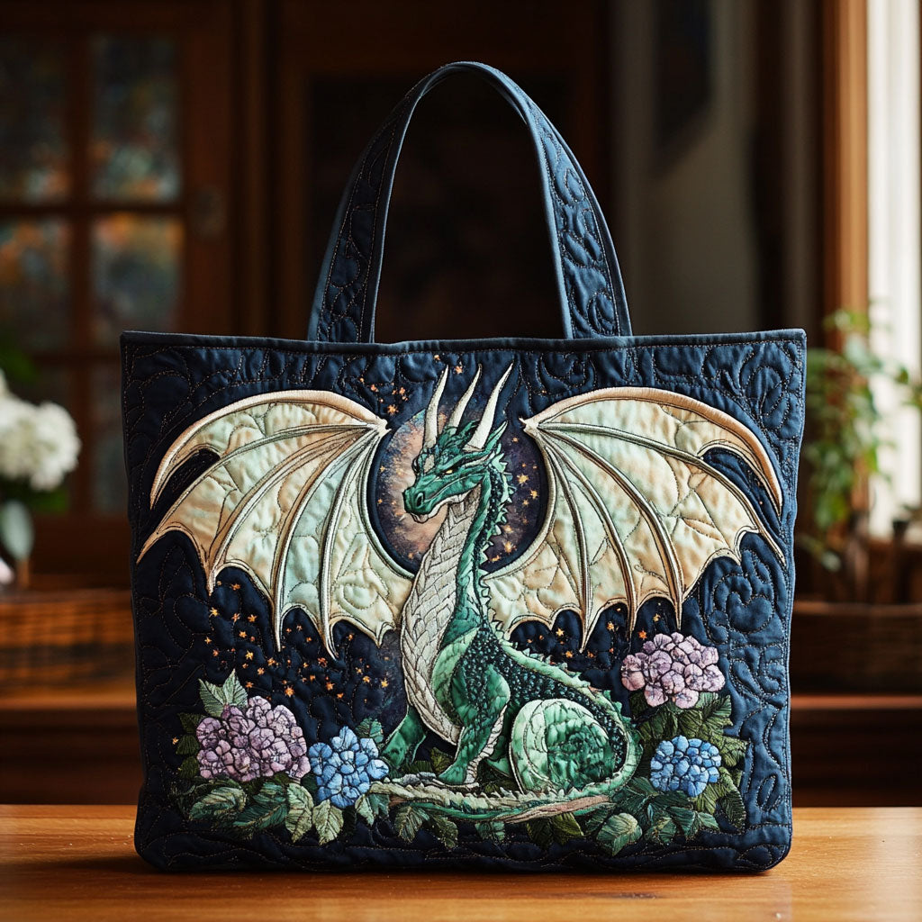 Dragon Serenity Quiltet Tote Taske