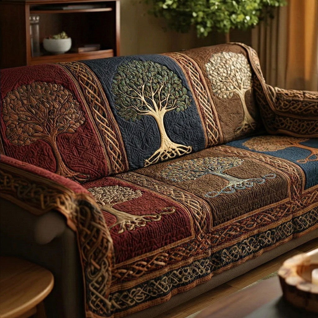 Livets Træ Quilted Sofa Cover