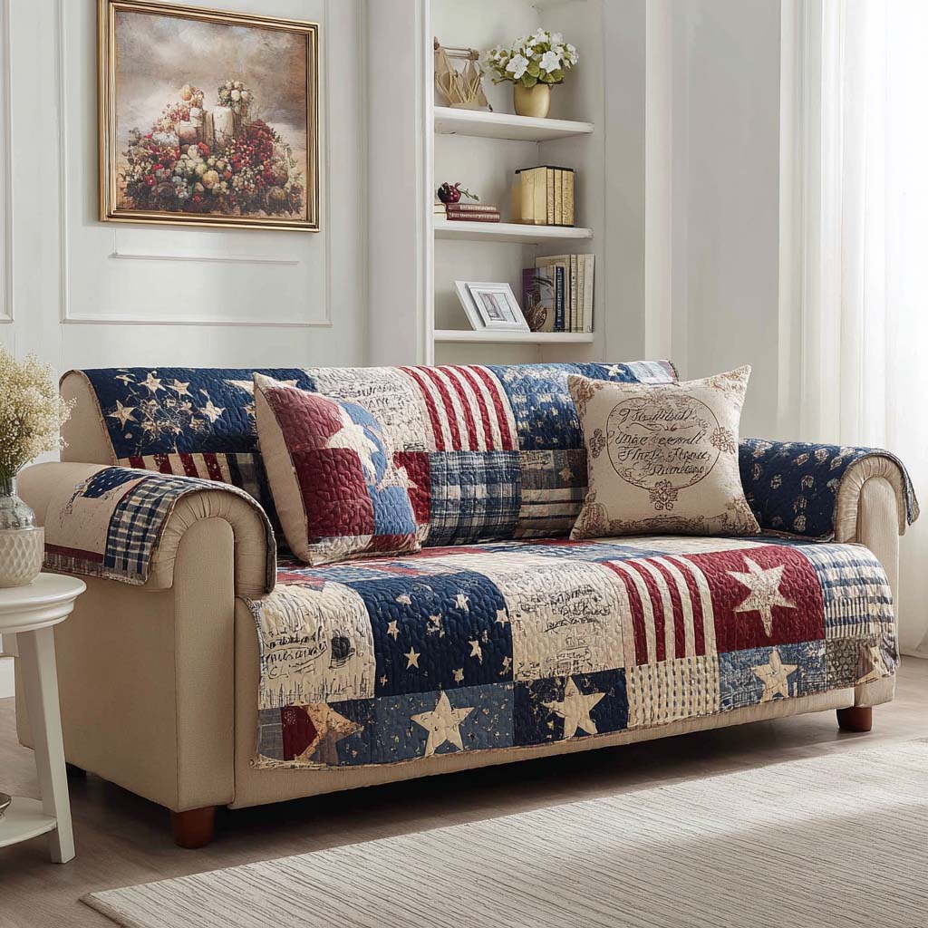 Americana Quiltet Sofa Betræk