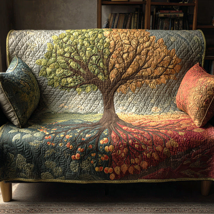 Livets Træ Quilted Sofa Betræk