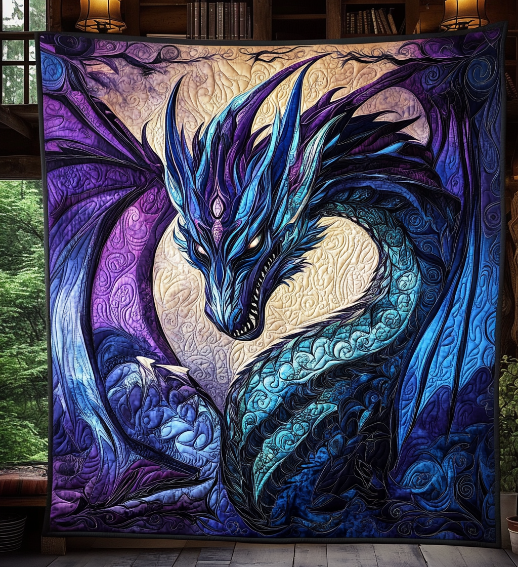 Antik Wyrm Quiltet Tæppe