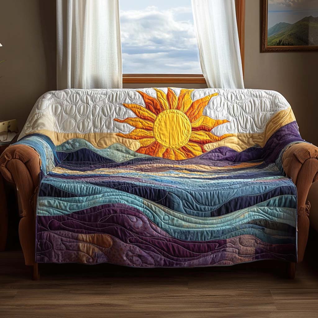 Solskin Quiltet Sofa Dække