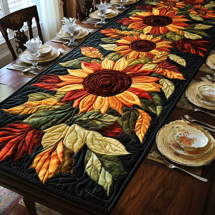Efterårshave Quilted Bordløber