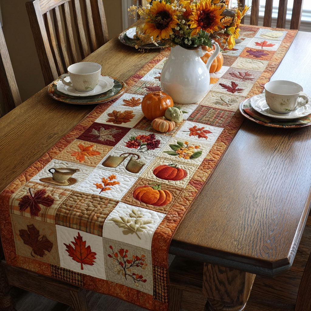 Efterårs Glade Quilted Bordløber