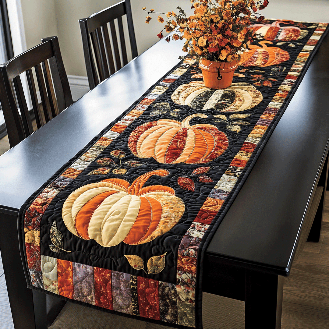 Græskar Quilted Bordløber