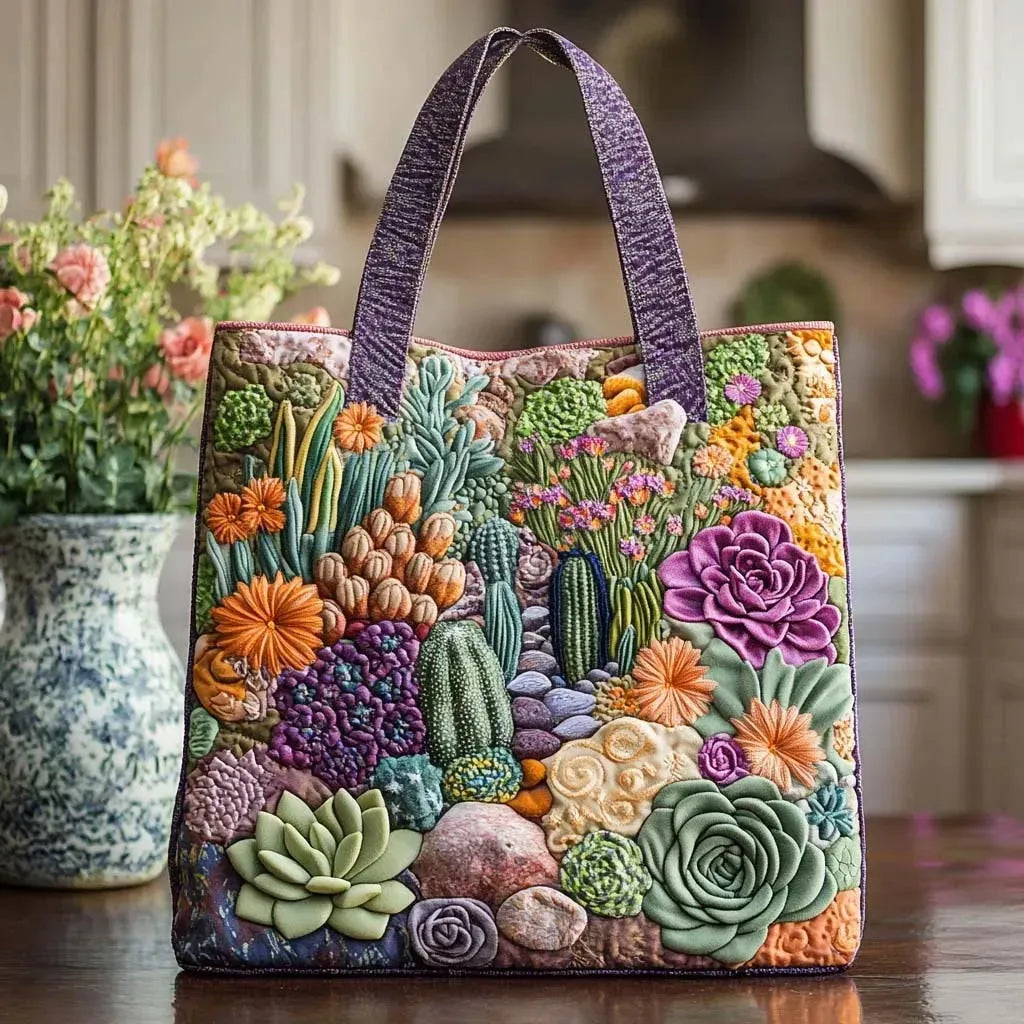 Quilted Tote Bag - Saftigt Have
