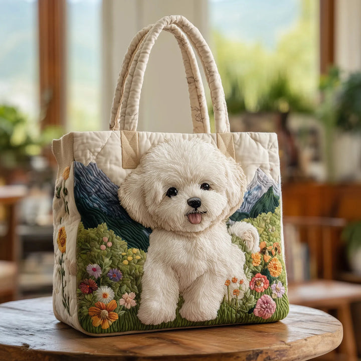 Quilted Tote Bag - Fortryllet Hund