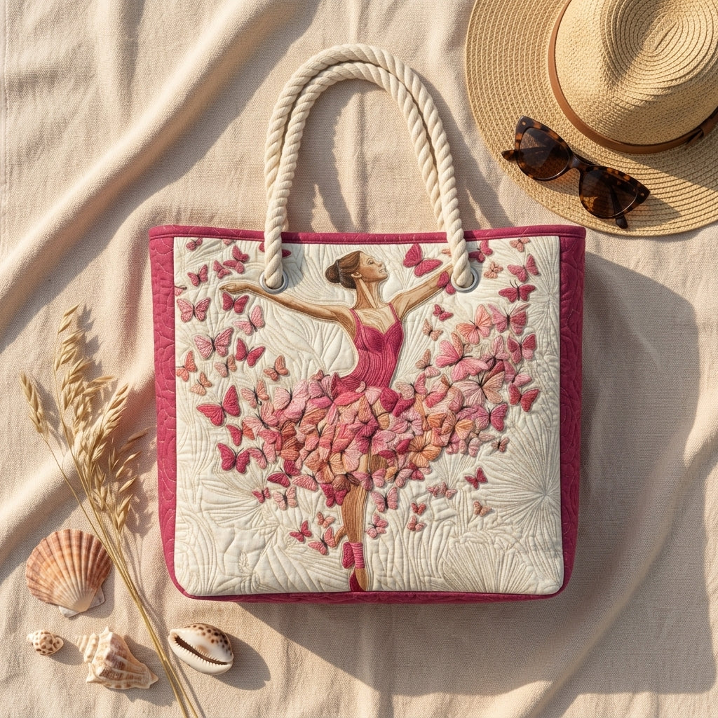 Strandtaske - Sommerfugl Ballerina