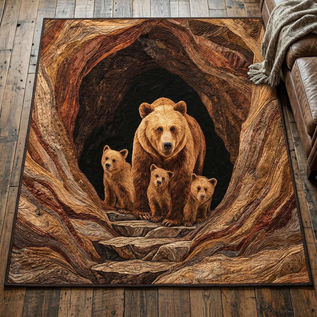 Bear Family Den Area Rug