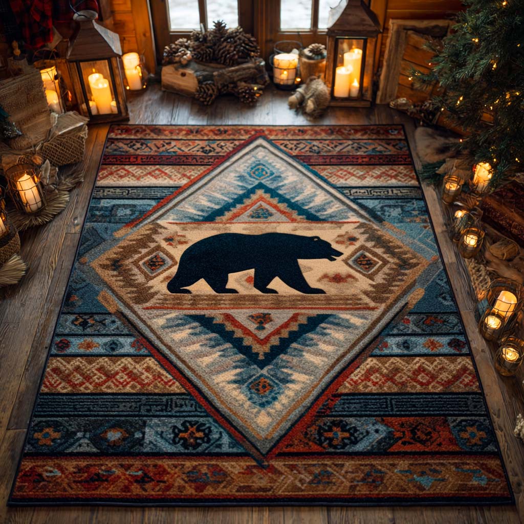 Bear Ridge Emblem Area Rug