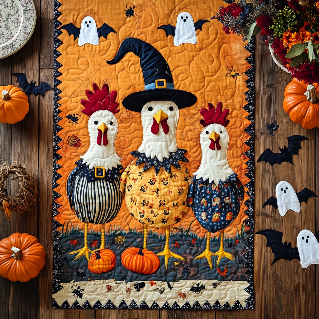 Halloween Quiltet Dækkeserviet