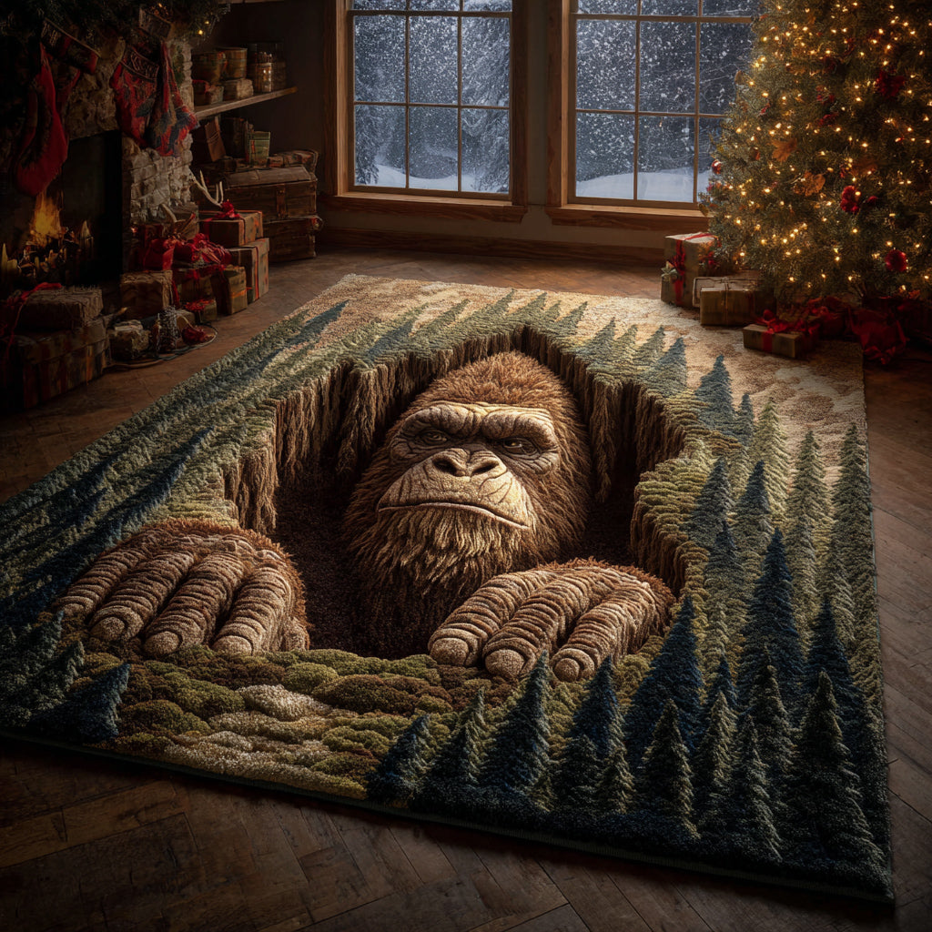 Bigfoot Abyss Presence Area Rug