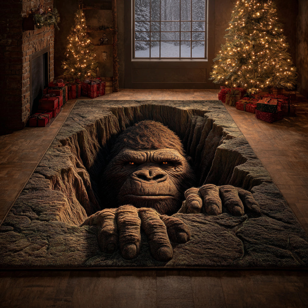 Bigfoot Cave Dweller Area Rug