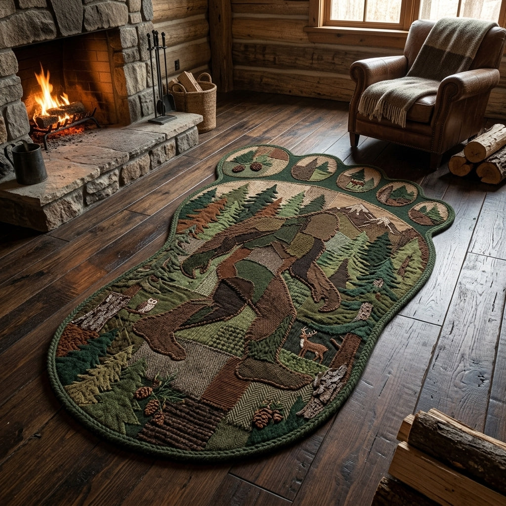 Bigfoot Trail Custom Shape Area Rug