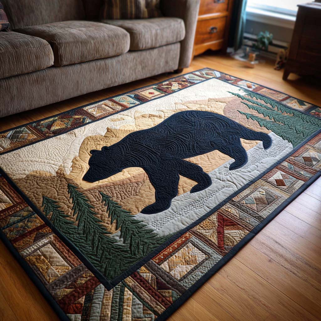 Black Bear Area Rug