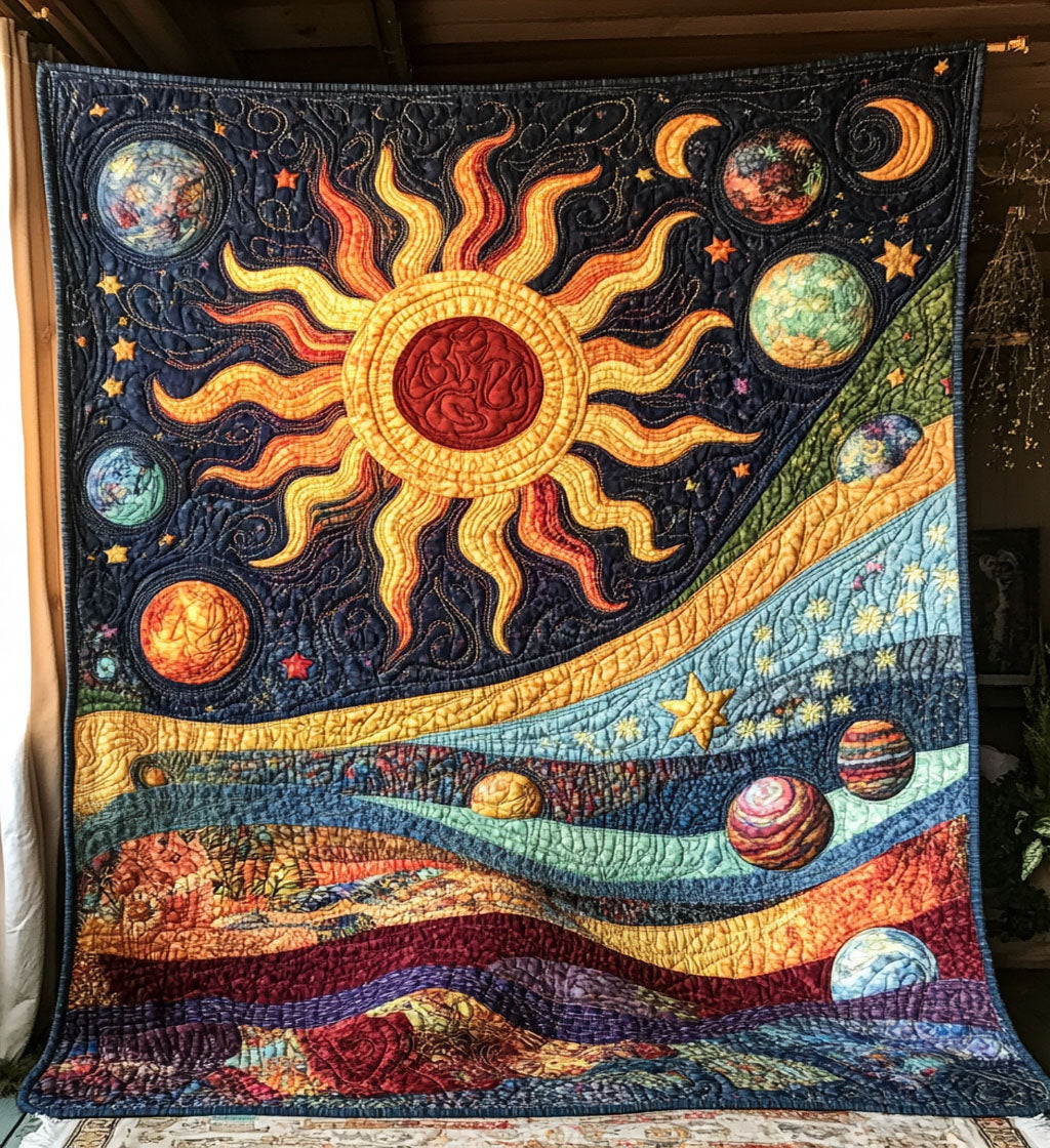 Boho Cosmic Serenity Quiltet Tæppe