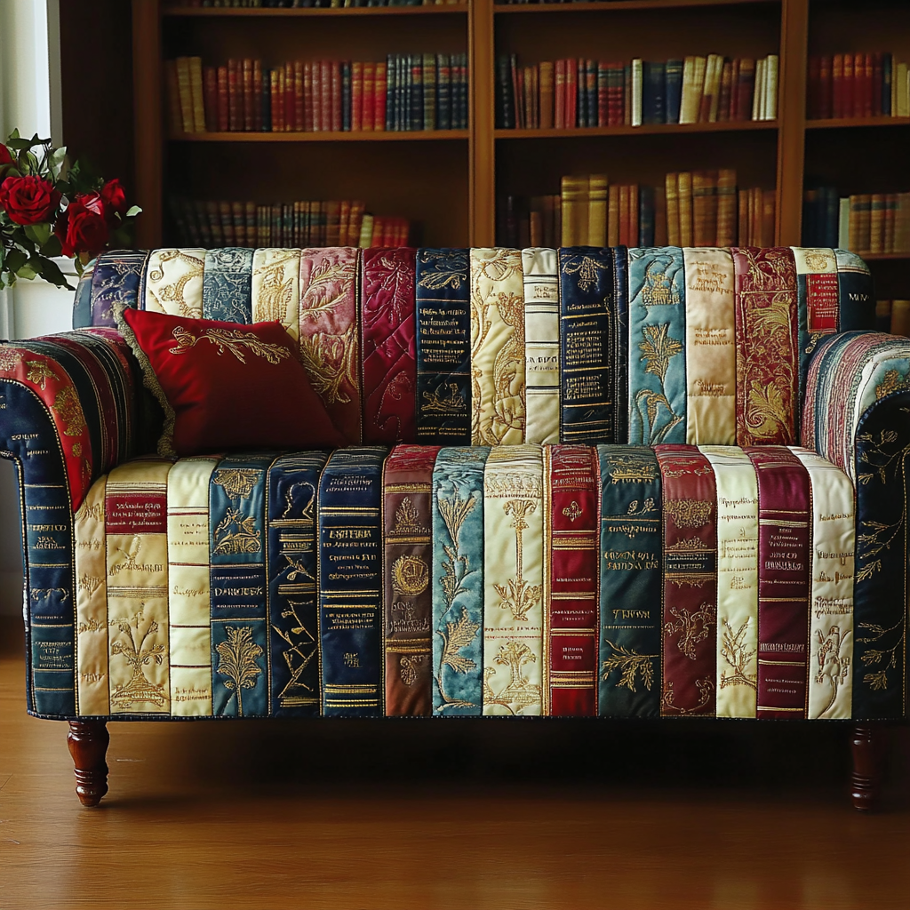 Bog Cirkel Quilted Sofa Dække