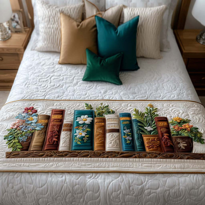 Bookish Dreams Quiltet Sengeløber