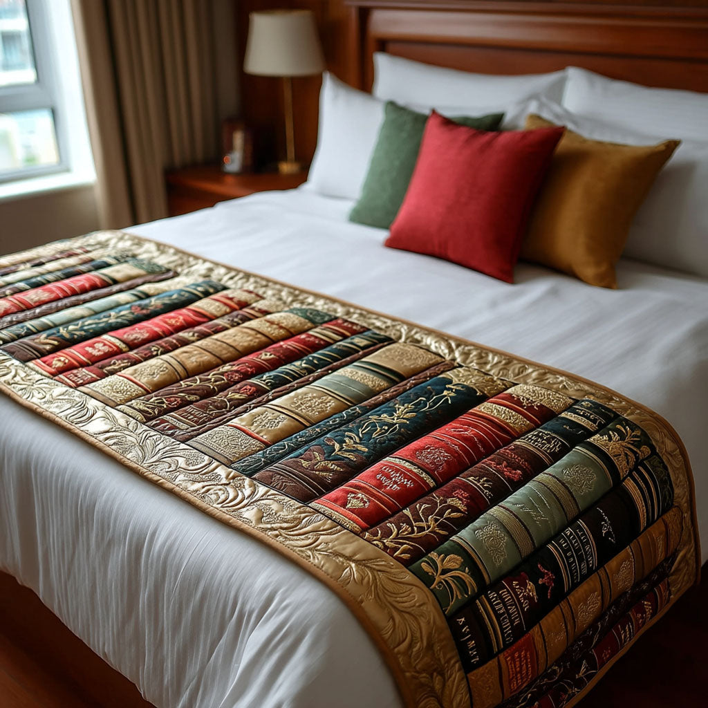 Bookish Dreams Quiltet Sengeløber