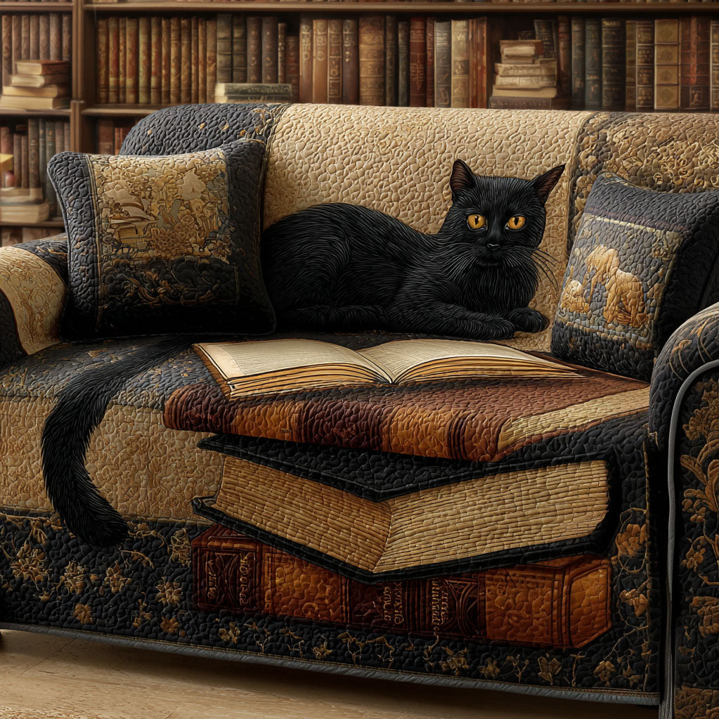 Læse Kattens Vatteret Sofa Cover