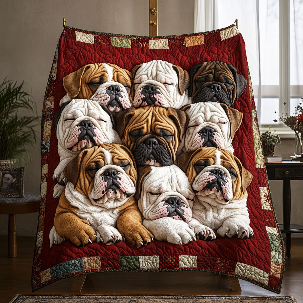 Bulldog Comfort Quiltet Tæppe