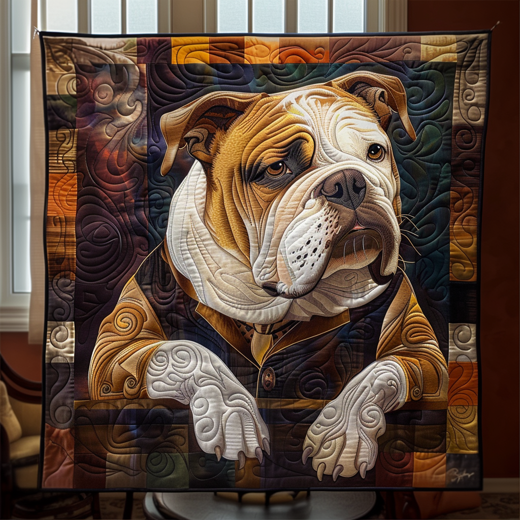 Bulldog Heritage Quiltet Tæppe