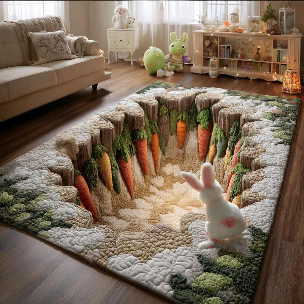 Bunny Adventure Garden Area Rug