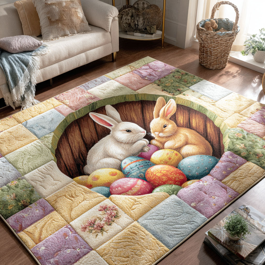 Bunny Egg Garden Area Rug