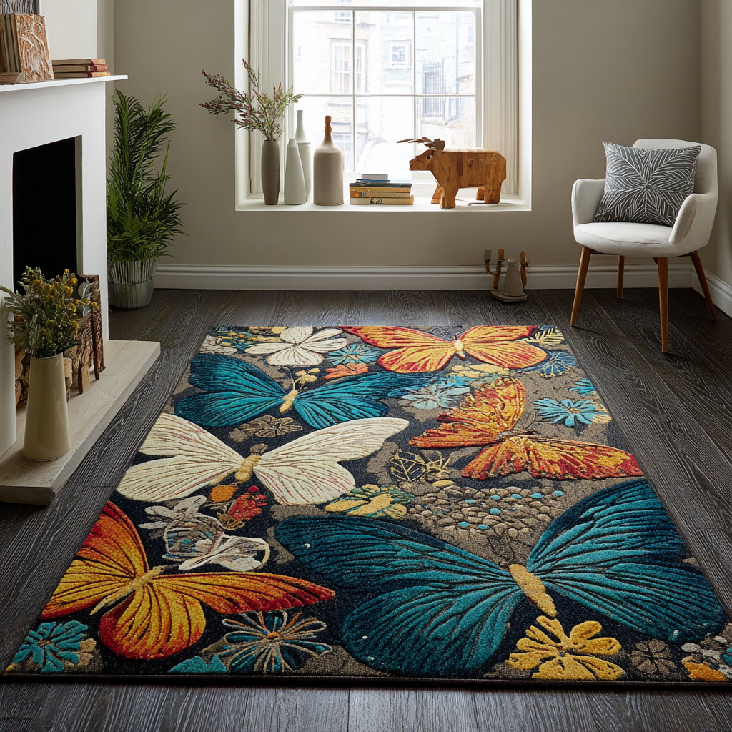 Butterfly Charm Area Rug