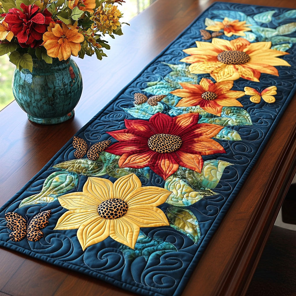 Butterfly Meadow Quilted Table Runner
