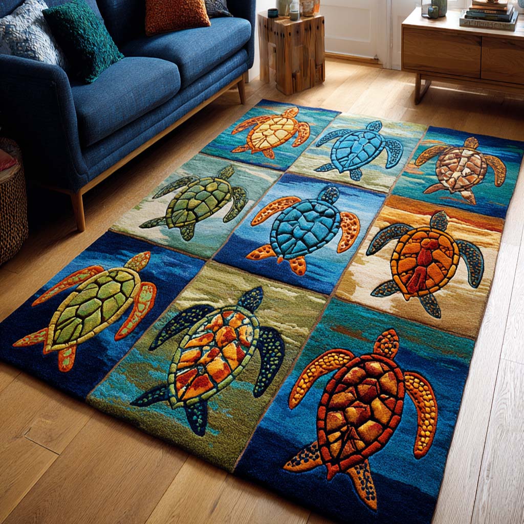 Calm Turtle Area Rug